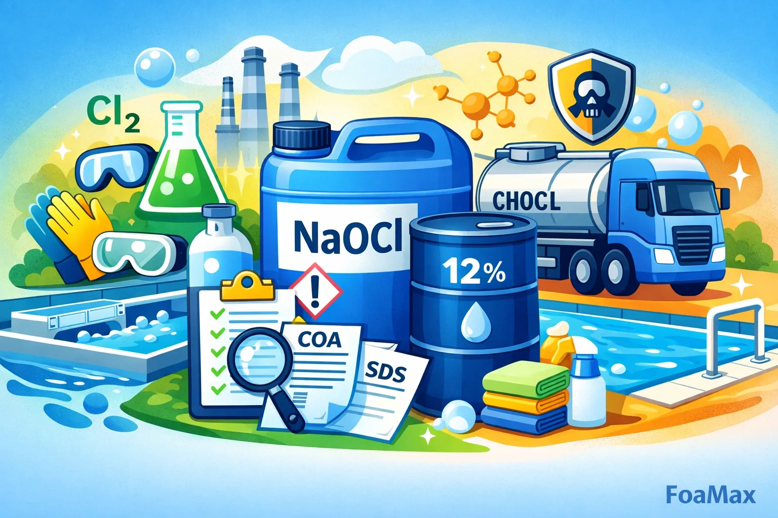 خرید آب ژاول صنعتی | Sodium Hypochlorite NaOCl