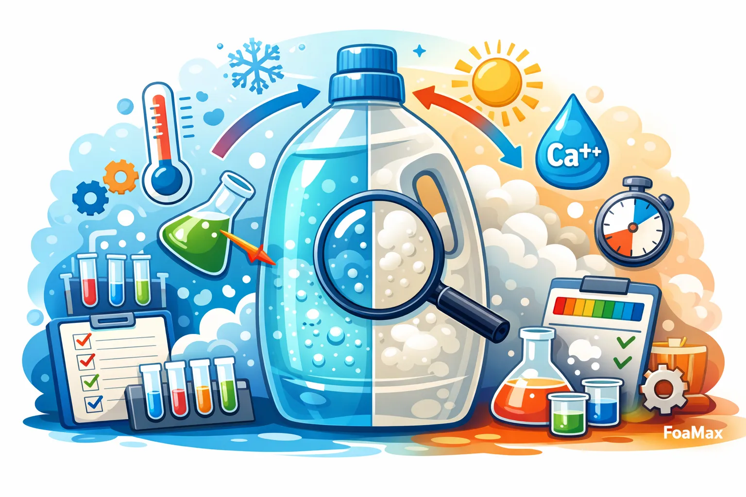 تحلیل علل کدر شدن شوینده های مایع و راهکارهای فرمولاسیونی برای شفافیت پایدار