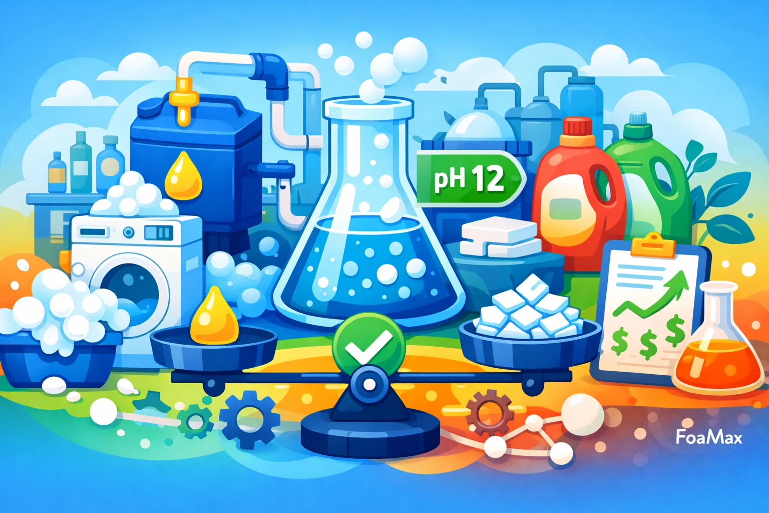 راهنمای مهندسی انتخاب سود مایع در سیستم قلیایی شوینده