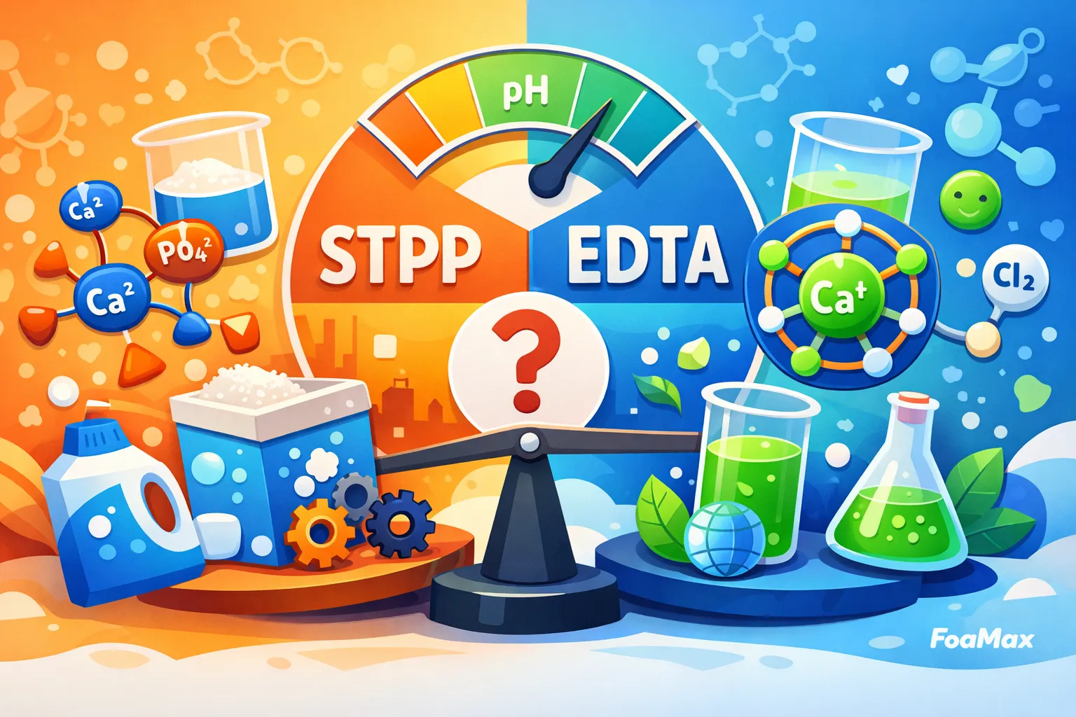 مقایسه سیستم‌ های کلاته‌ کننده در شوینده‌ های قلیایی[STPP در برابر EDTA]