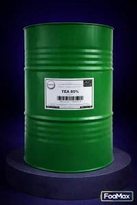 تری اتانول آمین TEA 85 درصد در بشکه صنعتی مخصوص خرید عمده مواد اولیه شوینده و آرایشی با قیمت مناسب