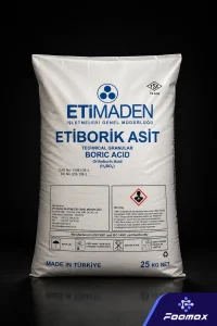 کیسه اسید بوریک (Boric Acid) گرانول صنعتی؛ ماده اولیه مورد استفاده در صنایع شوینده، شیشه، سرامیک، کشاورزی و سایر صنایع شیمیایی