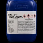 گالن اسید فرمیک (Formic Acid 85%) گرید صنعتی؛ ماده اولیه مورد استفاده در صنایع چرم، نساجی، دام و طیور، لاستیک و سایر صنایع شیمیایی