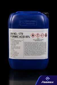 گالن اسید فرمیک (Formic Acid 85%) گرید صنعتی؛ ماده اولیه مورد استفاده در صنایع چرم، نساجی، دام و طیور، لاستیک و سایر صنایع شیمیایی