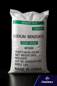 کیسه سدیم بنزوات (Sodium Benzoate) گرید غذایی؛ نگهدارنده پرکاربرد در صنایع غذایی، نوشیدنی، دارویی و محصولات آرایشی و بهداشتی