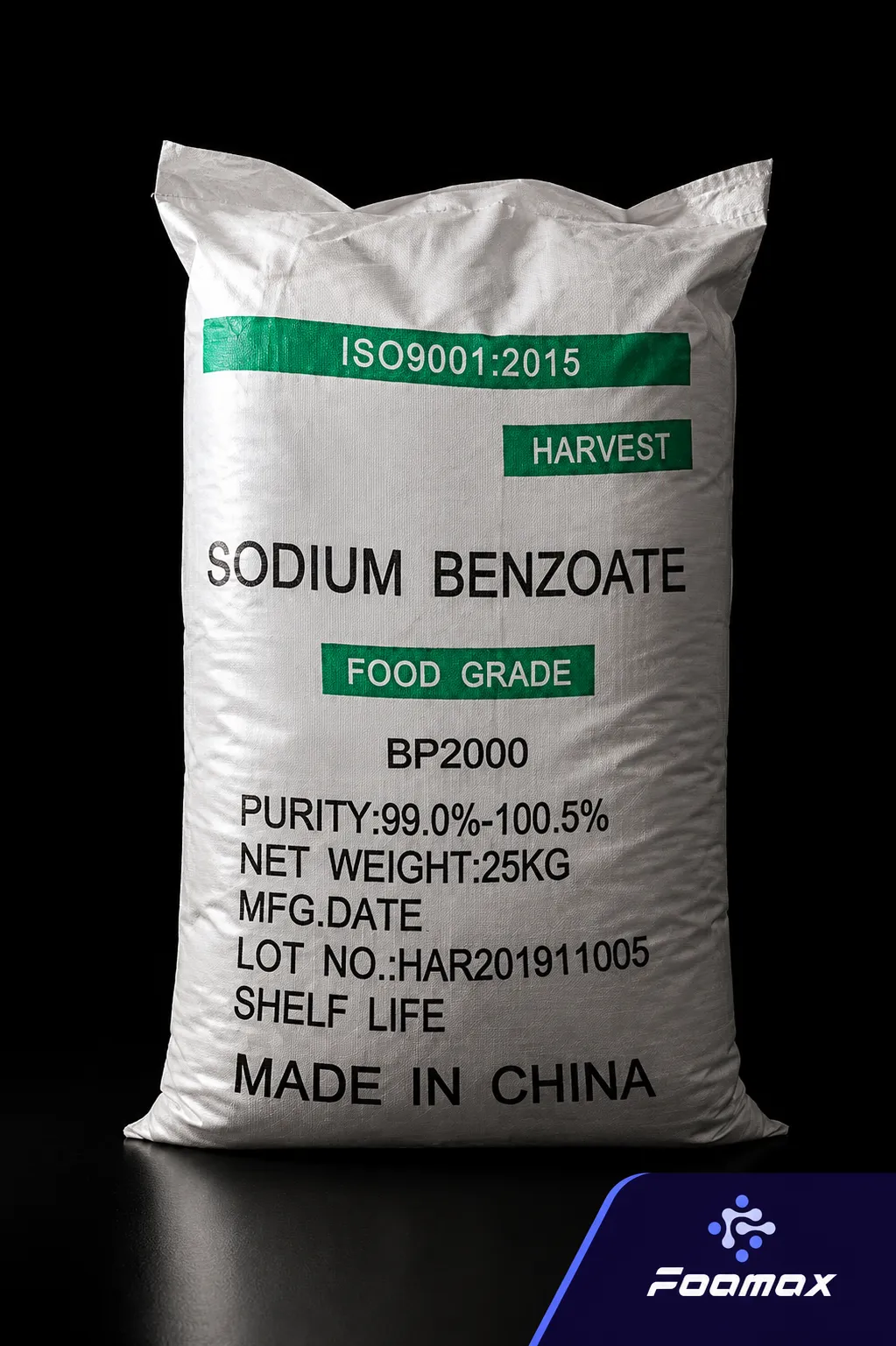 کیسه سدیم بنزوات (Sodium Benzoate) گرید غذایی؛ نگهدارنده پرکاربرد در صنایع غذایی، نوشیدنی، دارویی و محصولات آرایشی و بهداشتی