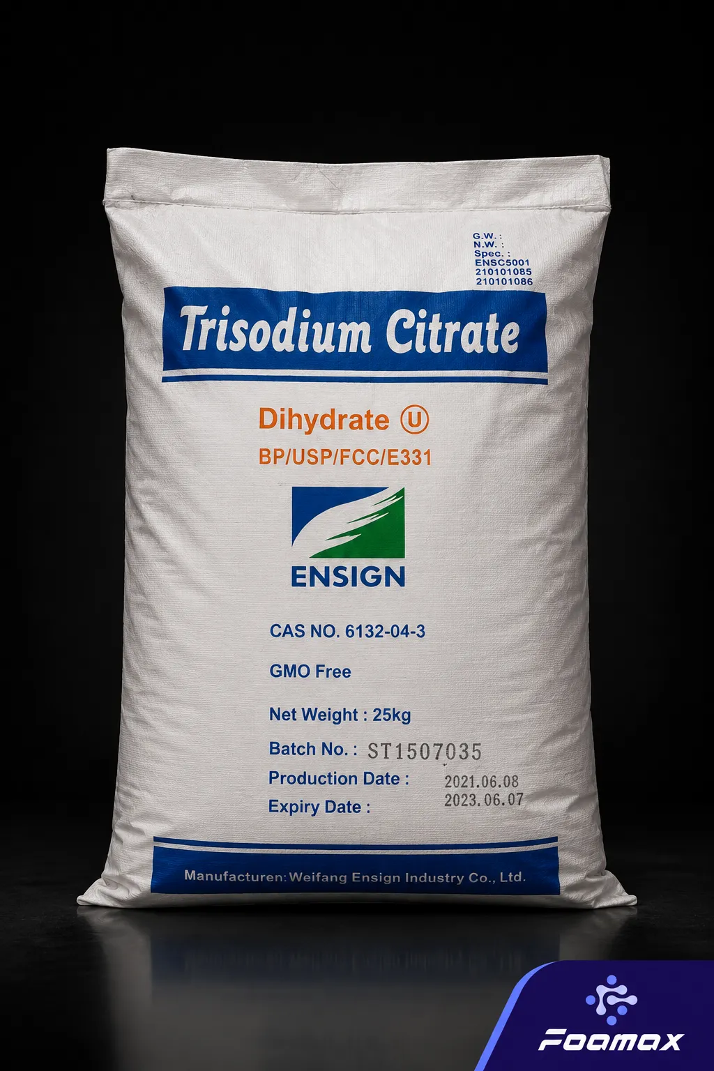 کیسه سیترات سدیم (Sodium Citrate) صنعتی؛ ماده اولیه مورد استفاده در صنایع غذایی، شوینده، دارویی، آرایشی و سایر صنایع شیمیایی