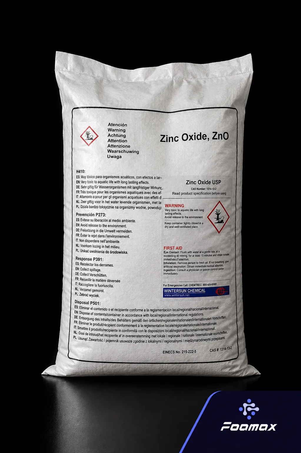 کیسه اکسید روی (Zinc Oxide) با خلوص بالا؛ ماده اولیه پرکاربرد در صنایع لاستیک، سرامیک، رنگ، داروسازی، آرایشی و بهداشتی و شیمیایی